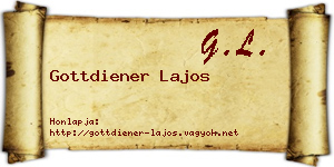 Gottdiener Lajos névjegykártya